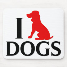 Amo perros alfombrillas de raton