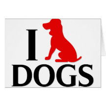 Amo perros tarjetas
