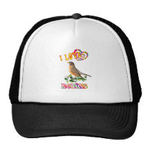 Amo petirrojos gorra