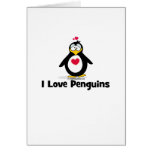 Amo pingüinos felicitación