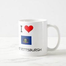 Amo Pittsburgh del este Pennsylvania Taza De Café