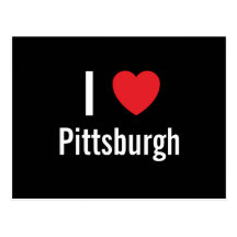 Amo Pittsburgh Tarjetas Postales