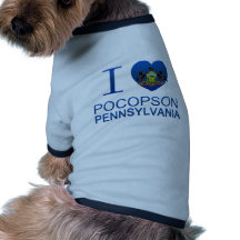 Amo Pocopson, PA Camiseta De Mascota