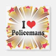 Amo Policemans Imanes Para Frigoríficos