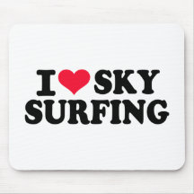 Amo practicar surf del cielo alfombrillas de ratones
