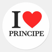 Amo Principe Pegatina Redonda