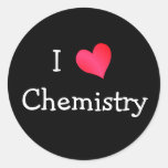 Amo química etiquetas redondas