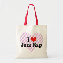 Amo rap del jazz bolsas de mano