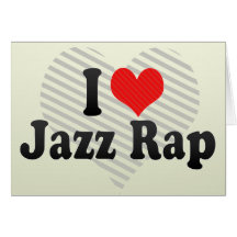 Amo rap del jazz tarjetón