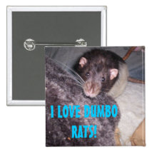 ¡Amo ratas del dumbo! Pin