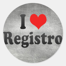 Amo Registro, el Brasil Etiquetas