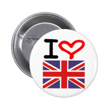Amo Reino Unido Pin
