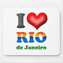 Amo Río de Janeiro, el Brasil la ciudad maravillos Tapete De Raton