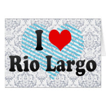 Amo Río largo, el Brasil Tarjeta