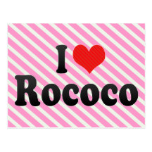 Amo rococó postales