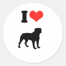 Amo Rottweilers Etiquetas