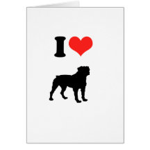 Amo Rottweilers Felicitación