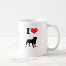 Amo Rottweilers Taza De Café