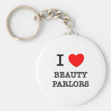 Amo salones de belleza llaveros personalizados