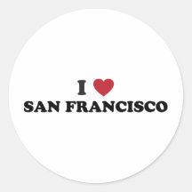 Amo San Francisco Pegatina