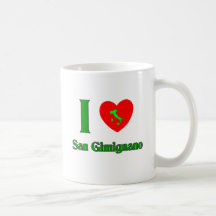 Amo San Gimignano Italia Tazas