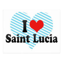 Amo Santa Lucía Tarjeta Postal