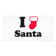 Amo santa tarjetas fotográficas 