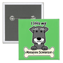 Amo Schnauzers miniatura Pin