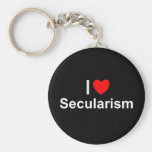 Amo secularismo (del corazón) llavero