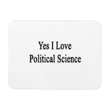 Amo sí ciencia política imán rectangular