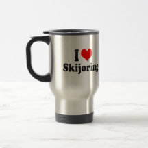 Amo Skijoring Taza De Café