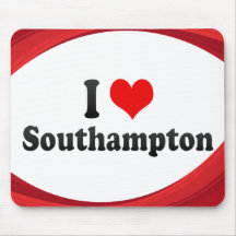 Amo Southampton, Reino Unido Tapete De Ratones