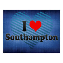 Amo Southampton, Reino Unido Tarjeta Postal