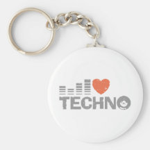 Amo Techno Llavero Personalizado
