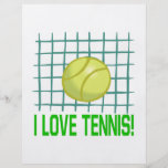 Amo tenis flyer a todo color