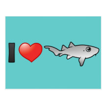 Amo tiburones de enfermera postal