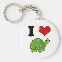 Amo tortugas llavero