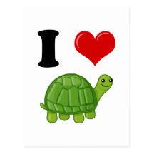 Amo tortugas postales