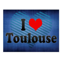 Amo Toulouse, Francia Tarjeta Postal