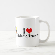 Amo trance melódico taza de café
