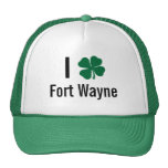 Amo (trébol) día del St Patricks de fuerte Wayne Gorro De Camionero