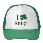 Amo (trébol) día del St Patricks de Raleigh Gorros