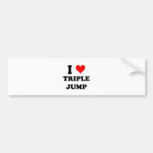 Amo triple salto pegatina de parachoque