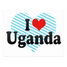 Amo Uganda Tarjetas Postales