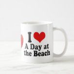 Amo un día en+la playa tazas de café