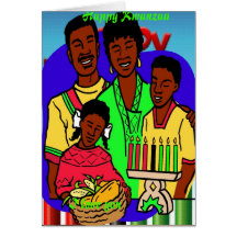Amo usted-Kwanzaa Tarjetas