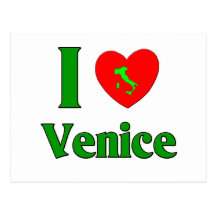 Amo Venecia Postal