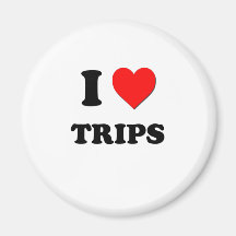 Amo viajes imán para frigorifico