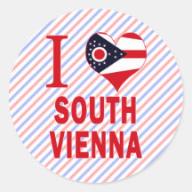 Amo Viena del sur, Ohio Pegatinas