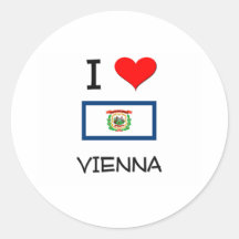 Amo Viena Virginia Occidental Pegatina